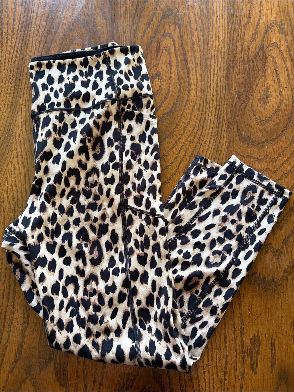 Victoria Secret Leopard Print Leggings - Tan and Brown sz 14